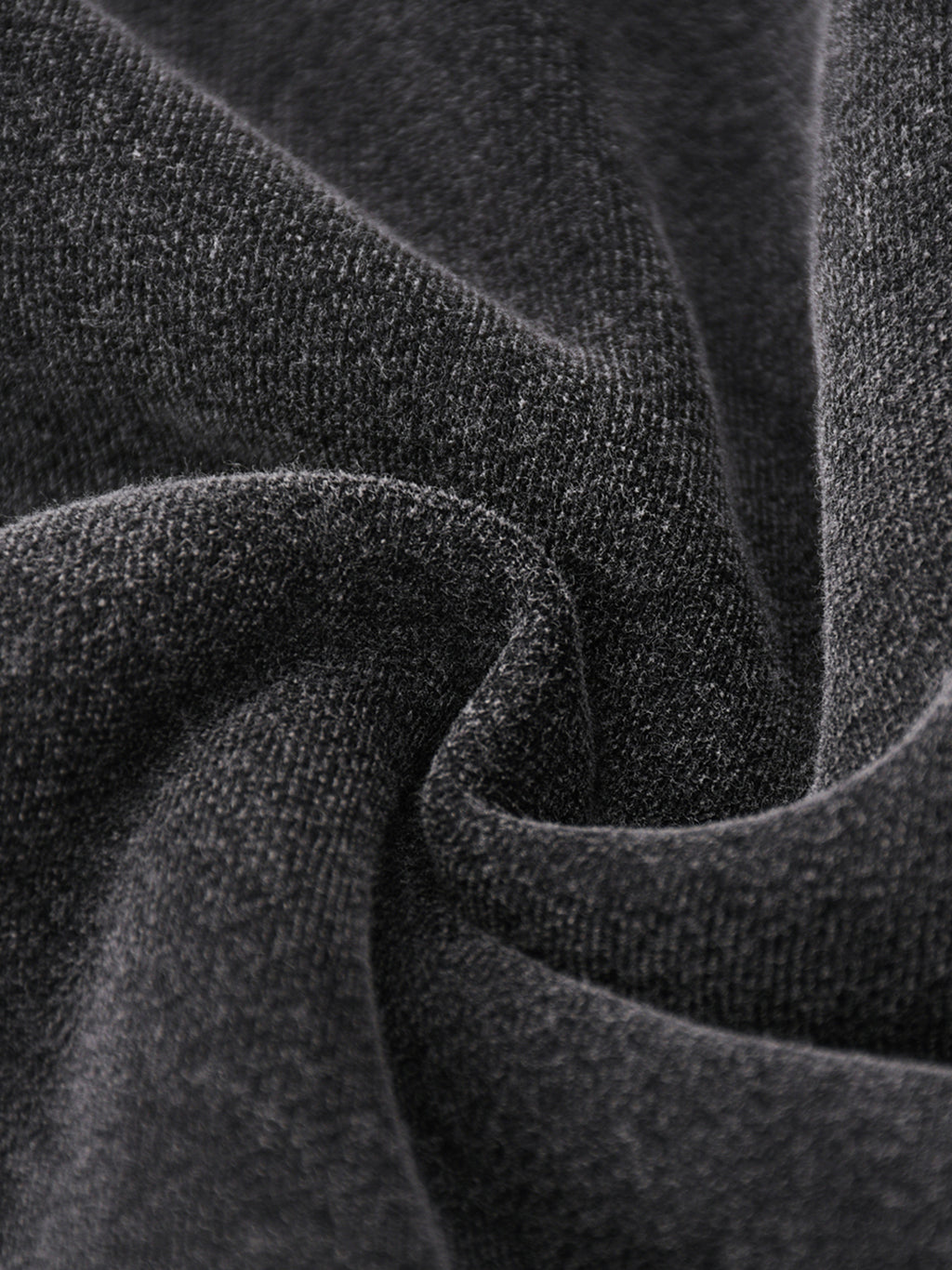 Snow Wash Zip-Through Boxy Fleece Hoodie