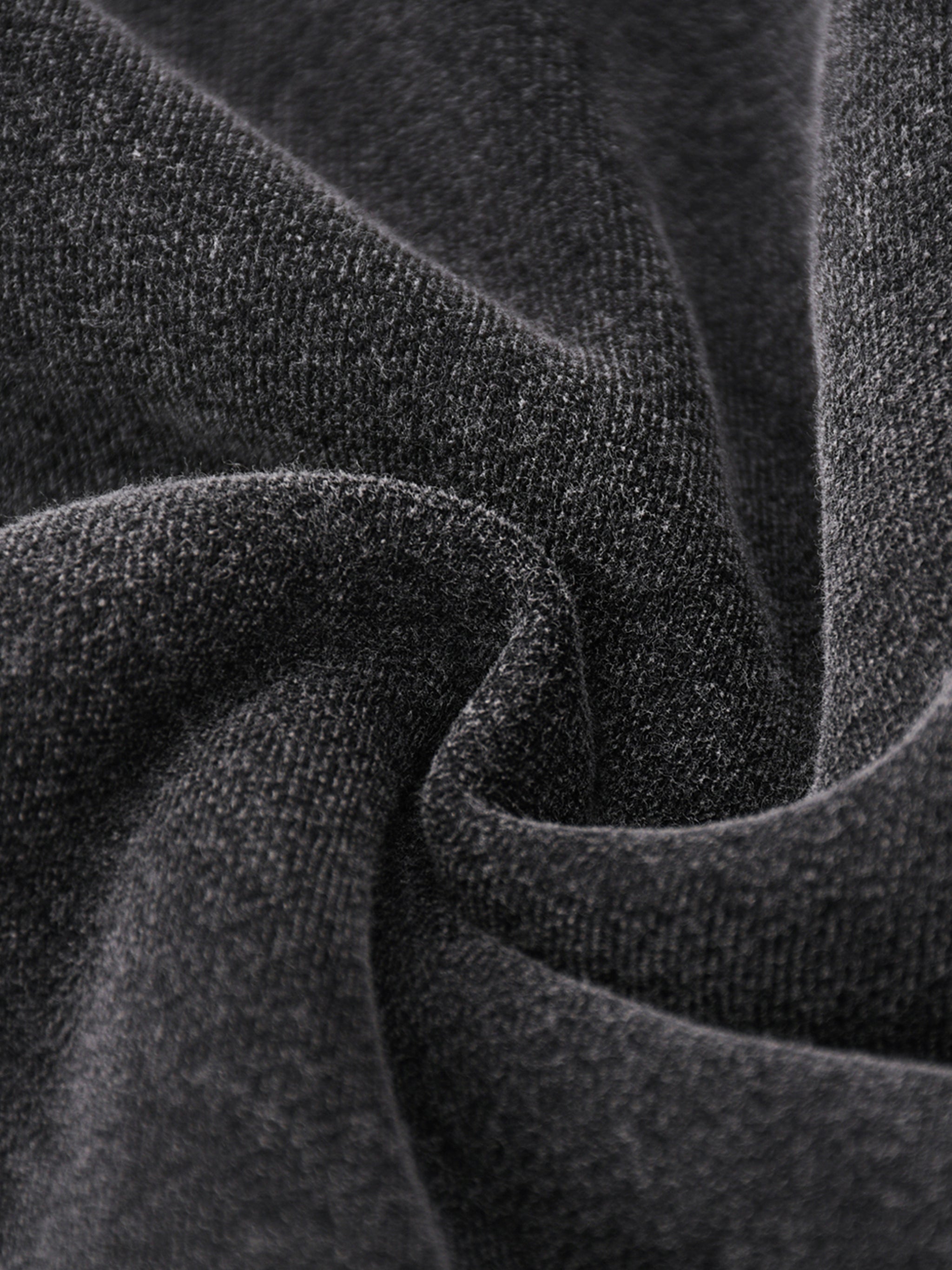 Snow Wash Zip-Through Boxy Fleece Hoodie